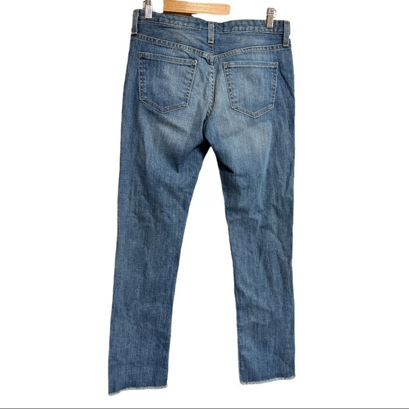 MOSSIMO BOYFRIEND‎ RAW HEM DISTRESSED STRETCH JEANS SIZE 2 - Picture 3 of 13